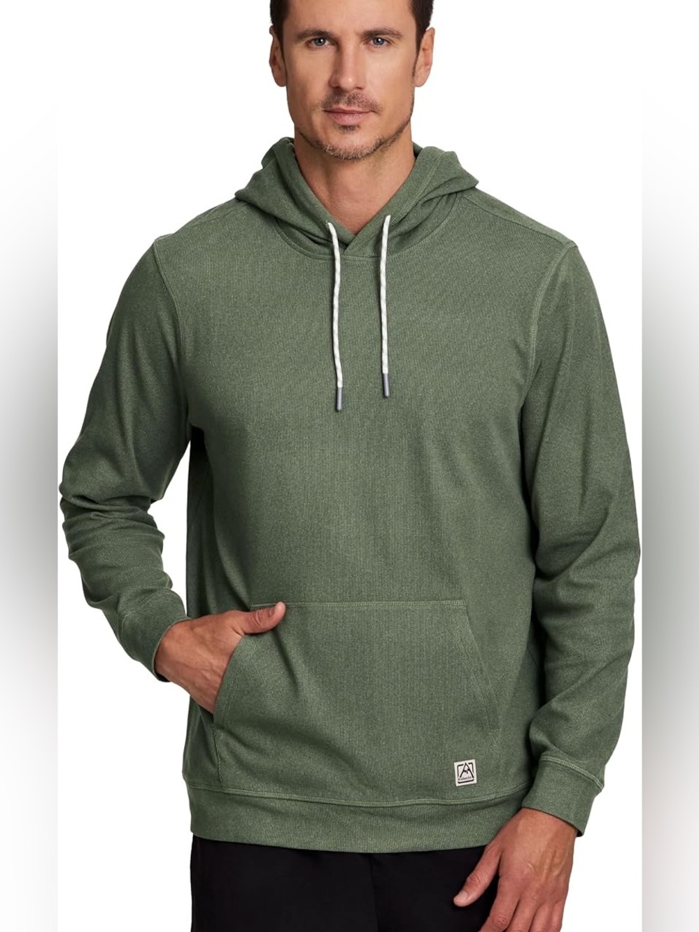 Avalanche Men's Olive Hooded Pullover Sweatshirt